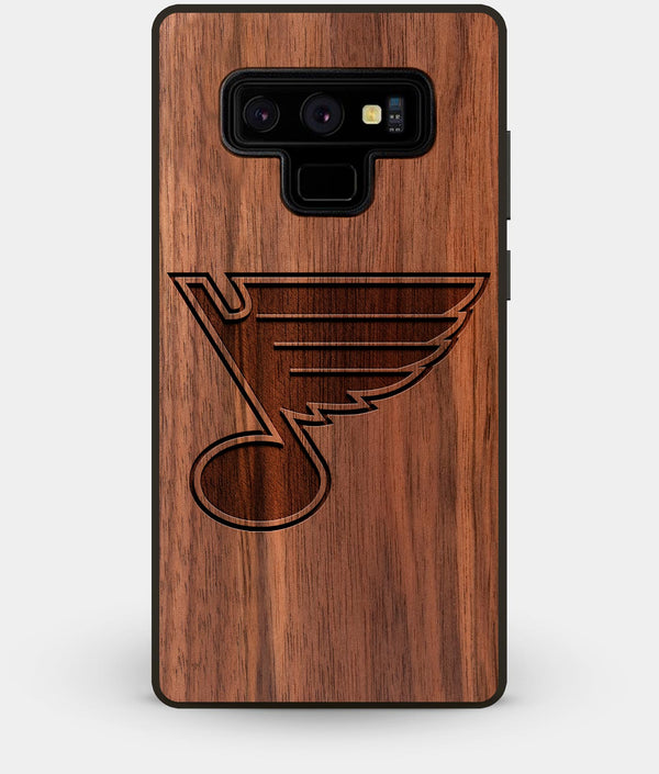 Best Custom Engraved Walnut Wood St Louis Blues Note 9 Case - Engraved In Nature