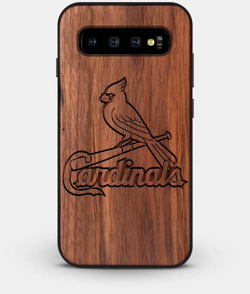 Best Custom Engraved Walnut Wood St Louis Cardinals Galaxy S10 Case - Engraved In Nature