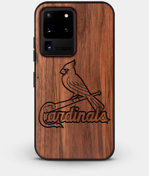 Best Custom Engraved Walnut Wood St Louis Cardinals Galaxy S20 Ultra Case - Engraved In Nature