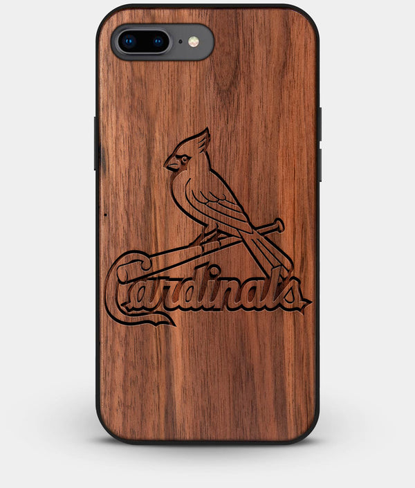 Best Custom Engraved Walnut Wood St Louis Cardinals iPhone 8 Plus Case - Engraved In Nature