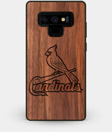 Best Custom Engraved Walnut Wood St Louis Cardinals Note 9 Case - Engraved In Nature