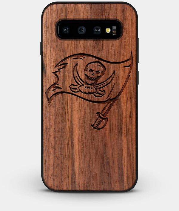 Best Custom Engraved Walnut Wood Tampa Bay Buccaneers Galaxy S10 Case - Engraved In Nature