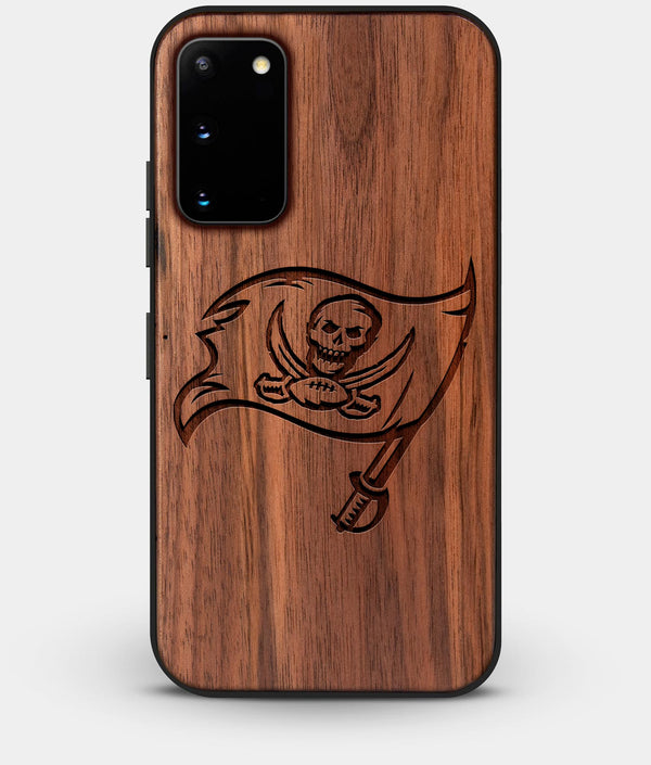 Best Walnut Wood Tampa Bay Buccaneers Galaxy S20 FE Case - Custom Engraved Cover - Engraved In Nature
