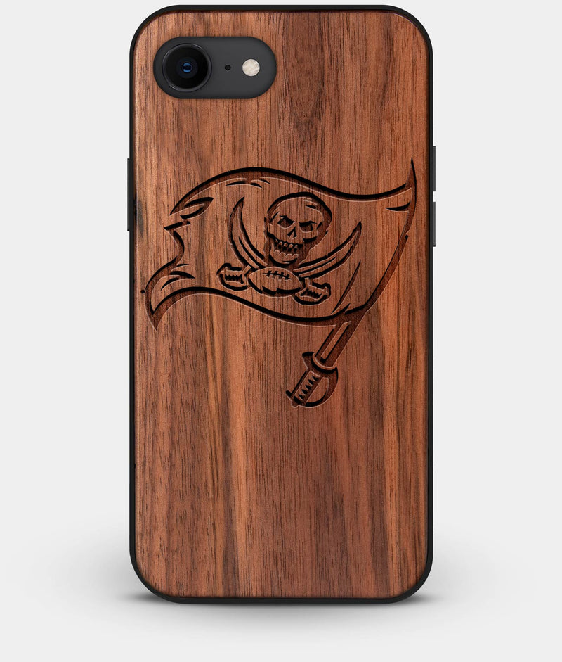 Best Custom Engraved Walnut Wood Tampa Bay Buccaneers iPhone 8 Case - Engraved In Nature