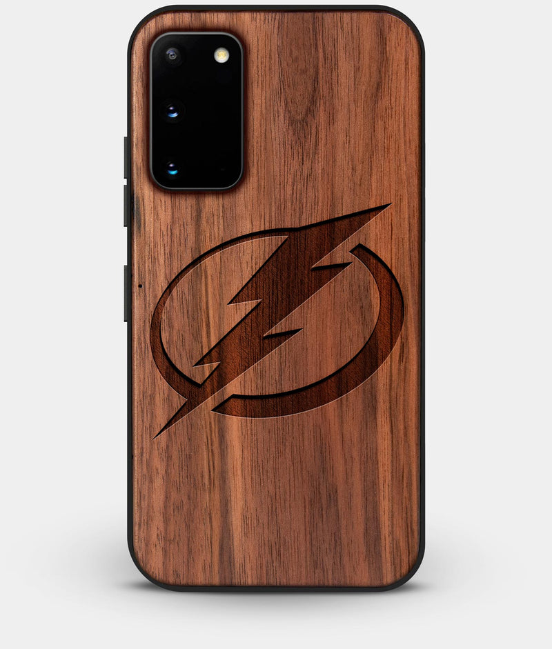 Best Custom Engraved Walnut Wood Tampa Bay Lightning Galaxy S20 Case - Engraved In Nature