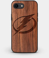 Best Custom Engraved Walnut Wood Tampa Bay Lightning iPhone 8 Case - Engraved In Nature