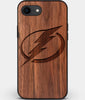 Best Custom Engraved Walnut Wood Tampa Bay Lightning iPhone SE Case - Engraved In Nature