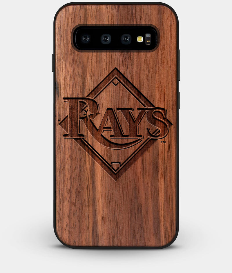 Best Custom Engraved Walnut Wood Tampa Bay Rays Galaxy S10 Case - Engraved In Nature
