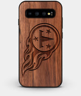 Best Custom Engraved Walnut Wood Tennessee Titans Galaxy S10 Plus Case - Engraved In Nature