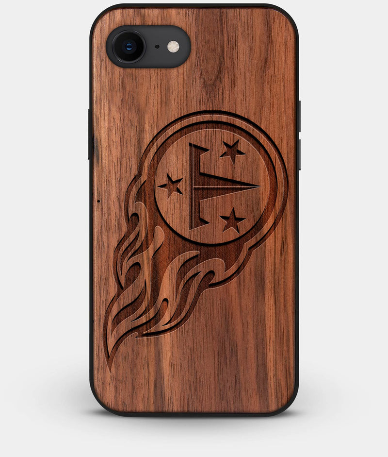 Best Custom Engraved Walnut Wood Tennessee Titans iPhone 8 Case - Engraved In Nature