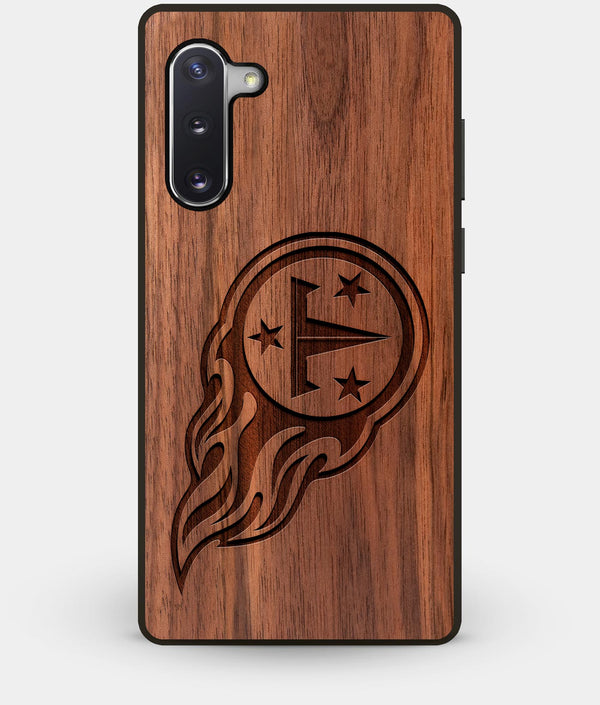 Best Custom Engraved Walnut Wood Tennessee Titans Note 10 Case - Engraved In Nature