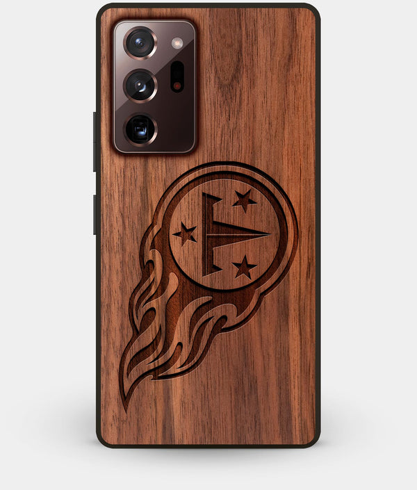 Best Custom Engraved Walnut Wood Tennessee Titans Note 20 Ultra Case - Engraved In Nature