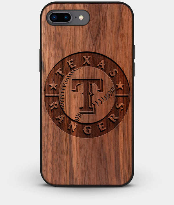 Best Custom Engraved Walnut Wood Texas Rangers iPhone 8 Plus Case - Engraved In Nature