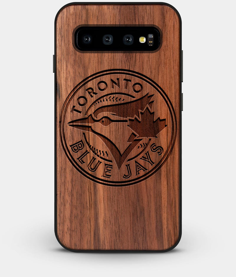 Best Custom Engraved Walnut Wood Toronto Blue Jays Galaxy S10 Case - Engraved In Nature