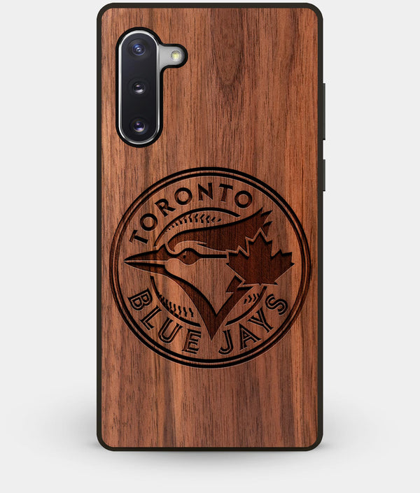 Best Custom Engraved Walnut Wood Toronto Blue Jays Note 10 Case - Engraved In Nature