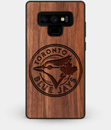 Best Custom Engraved Walnut Wood Toronto Blue Jays Note 9 Case - Engraved In Nature