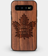 Best Custom Engraved Walnut Wood Toronto Maple Leafs Galaxy S10 Plus Case - Engraved In Nature