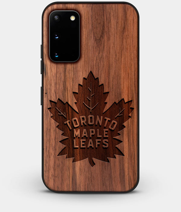 Best Walnut Wood Toronto Maple Leafs Galaxy S20 FE Case - Custom Engraved Cover - Engraved In Nature