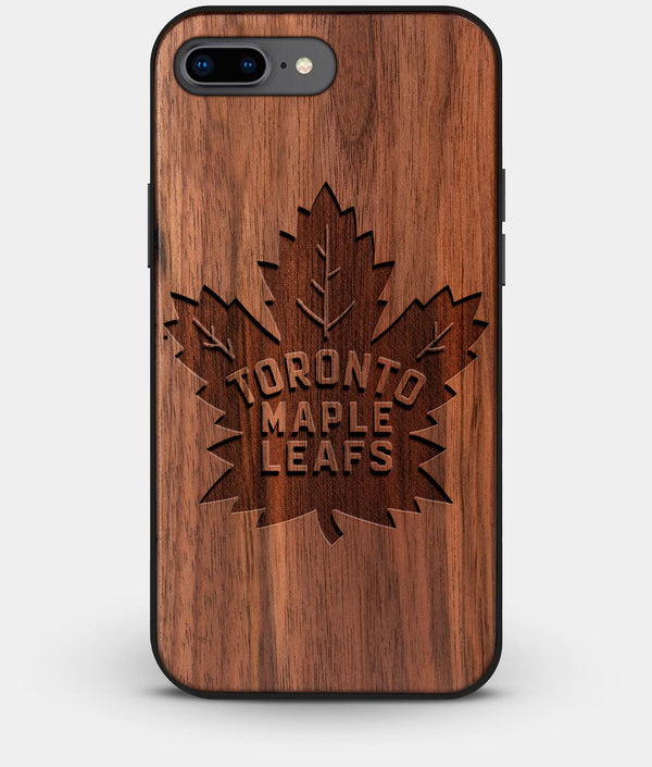 Best Custom Engraved Walnut Wood Toronto Maple Leafs iPhone 8 Plus Case - Engraved In Nature