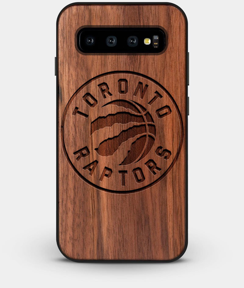 Best Custom Engraved Walnut Wood Toronto Raptors Galaxy S10 Plus Case - Engraved In Nature