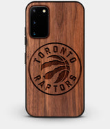 Best Custom Engraved Walnut Wood Toronto Raptors Galaxy S20 Case - Engraved In Nature