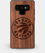 Best Custom Engraved Walnut Wood Toronto Raptors Note 9 Case - Engraved In Nature