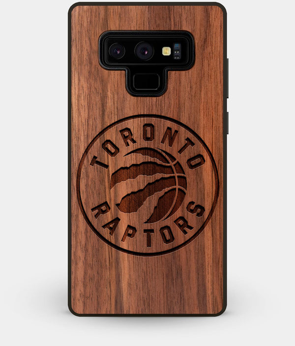 Best Custom Engraved Walnut Wood Toronto Raptors Note 9 Case - Engraved In Nature