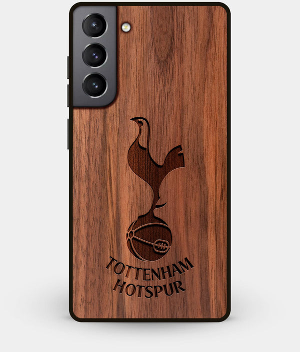 Best Walnut Wood Tottenham Hotspur F.C. Galaxy S21 Case - Custom Engraved Cover - Engraved In Nature