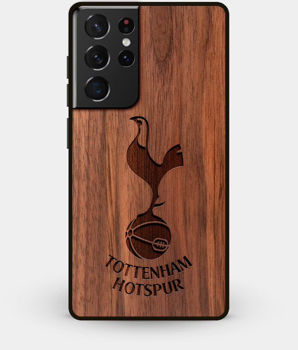 Best Walnut Wood Tottenham Hotspur F.C. Galaxy S21 Ultra Case - Custom Engraved Cover - Engraved In Nature