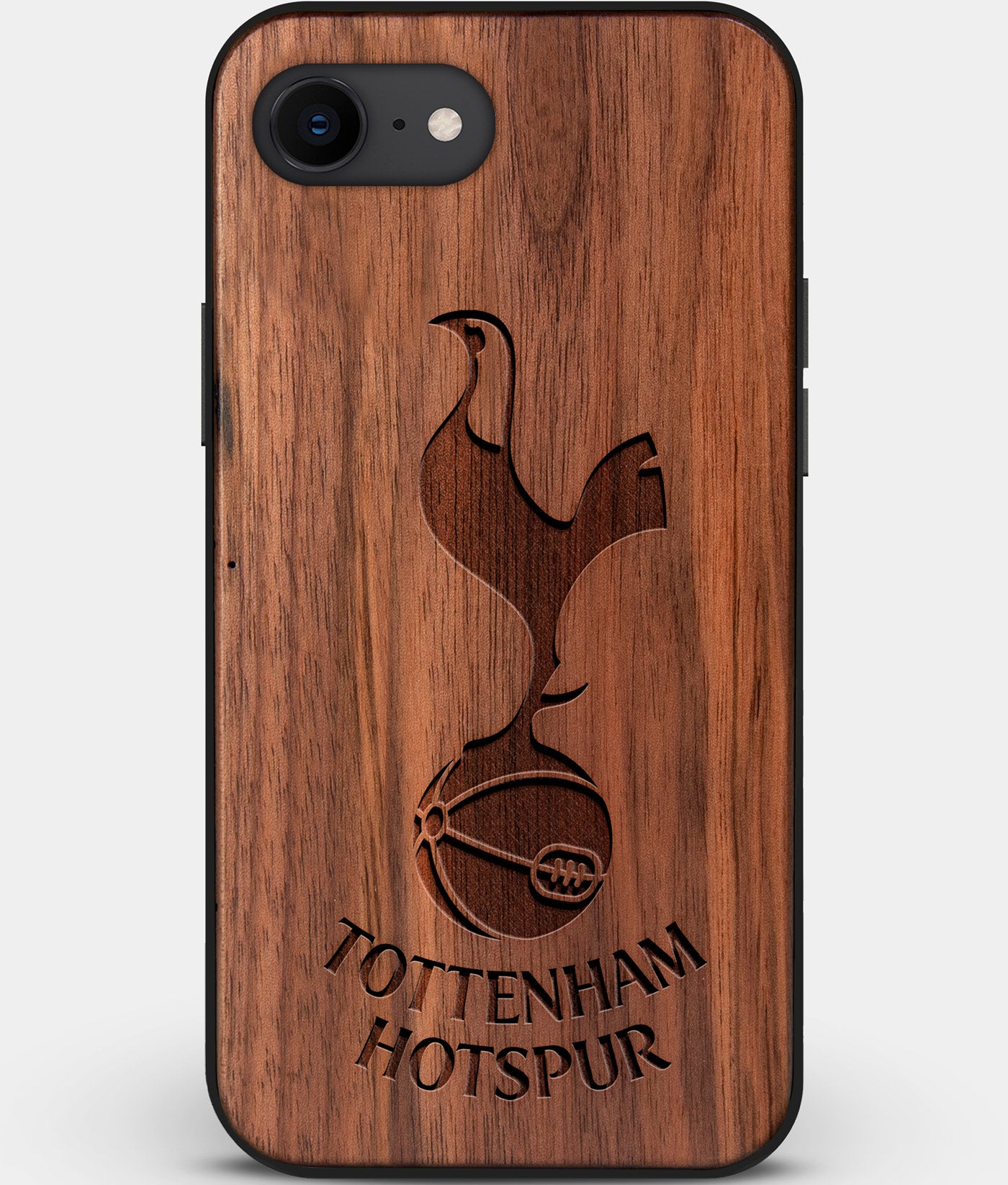 Best Custom Engraved Walnut Wood Tottenham Hotspur F.C. iPhone SE Case - Engraved In Nature