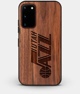 Best Custom Engraved Walnut Wood Utah Jazz Galaxy S20 Case - Engraved In Nature