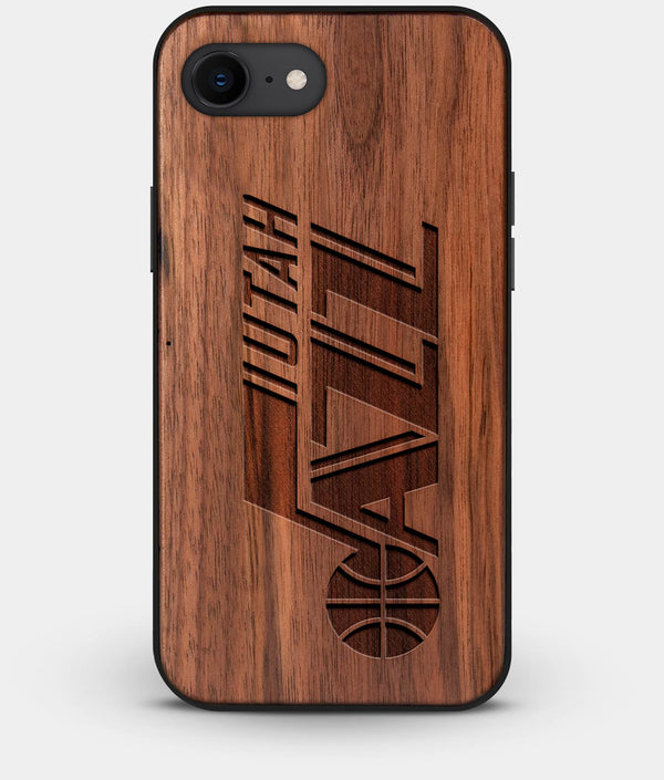 Best Custom Engraved Walnut Wood Utah Jazz iPhone 8 Case - Engraved In Nature