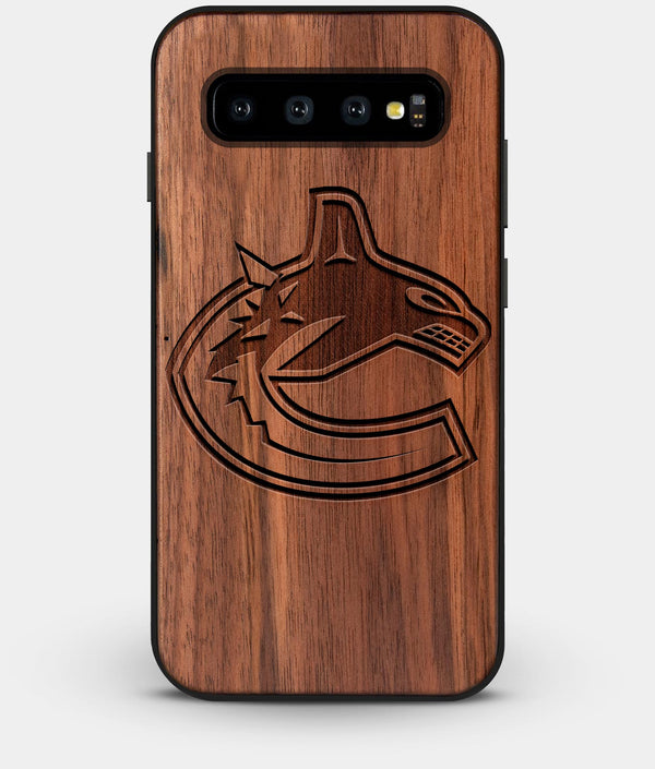 Best Custom Engraved Walnut Wood Vancouver Canucks Galaxy S10 Case - Engraved In Nature