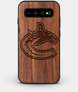 Best Custom Engraved Walnut Wood Vancouver Canucks Galaxy S10 Plus Case - Engraved In Nature