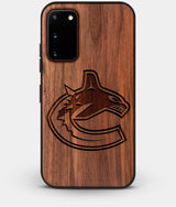 Best Custom Engraved Walnut Wood Vancouver Canucks Galaxy S20 Case - Engraved In Nature