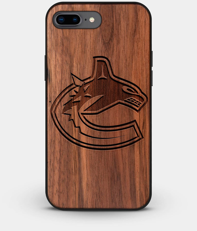 Best Custom Engraved Walnut Wood Vancouver Canucks iPhone 8 Plus Case - Engraved In Nature