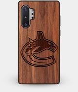 Best Custom Engraved Walnut Wood Vancouver Canucks Note 10 Plus Case - Engraved In Nature