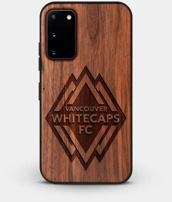 Best Custom Engraved Walnut Wood Vancouver Whitecaps FC Galaxy S20 Case - Engraved In Nature