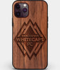 Custom Carved Wood Vancouver Whitecaps FC iPhone 11 Pro Case | Personalized Walnut Wood Vancouver Whitecaps FC Cover, Birthday Gift, Gifts For Him, Monogrammed Gift For Fan | by Engraved In Nature