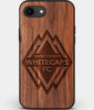 Best Custom Engraved Walnut Wood Vancouver Whitecaps FC iPhone SE Case - Engraved In Nature