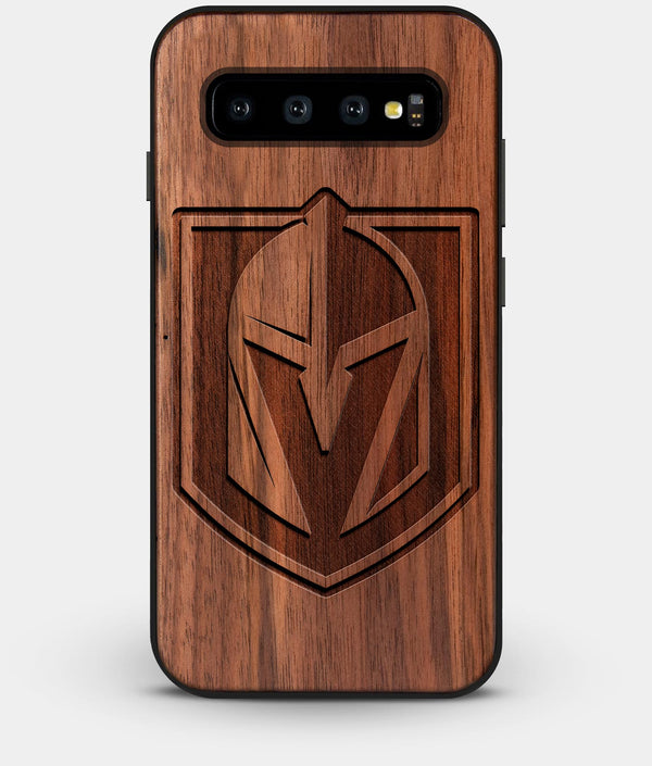 Best Custom Engraved Walnut Wood Vegas Golden Knights Galaxy S10 Case - Engraved In Nature
