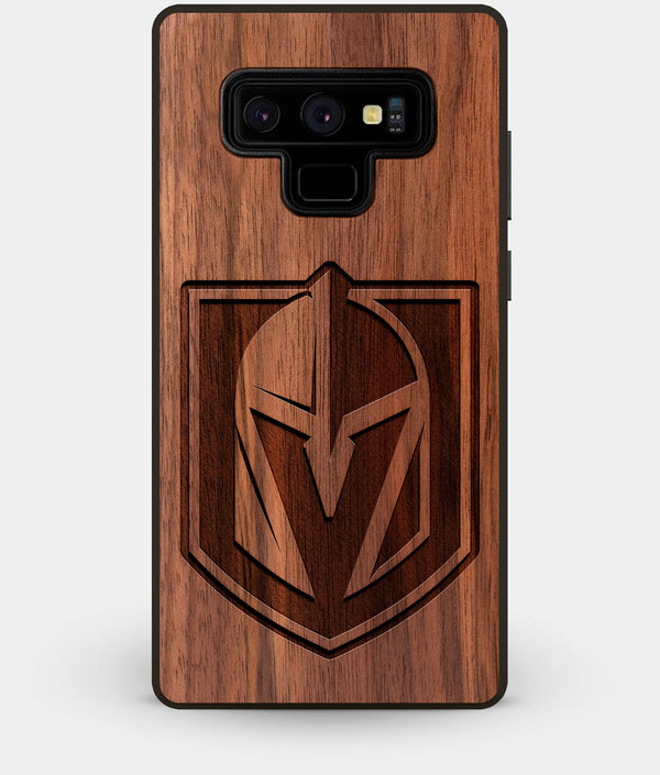 Best Custom Engraved Walnut Wood Vegas Golden Knights Note 9 Case - Engraved In Nature