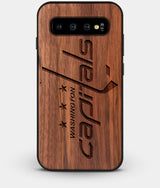 Best Custom Engraved Walnut Wood Washington Capitals Galaxy S10 Plus Case - Engraved In Nature
