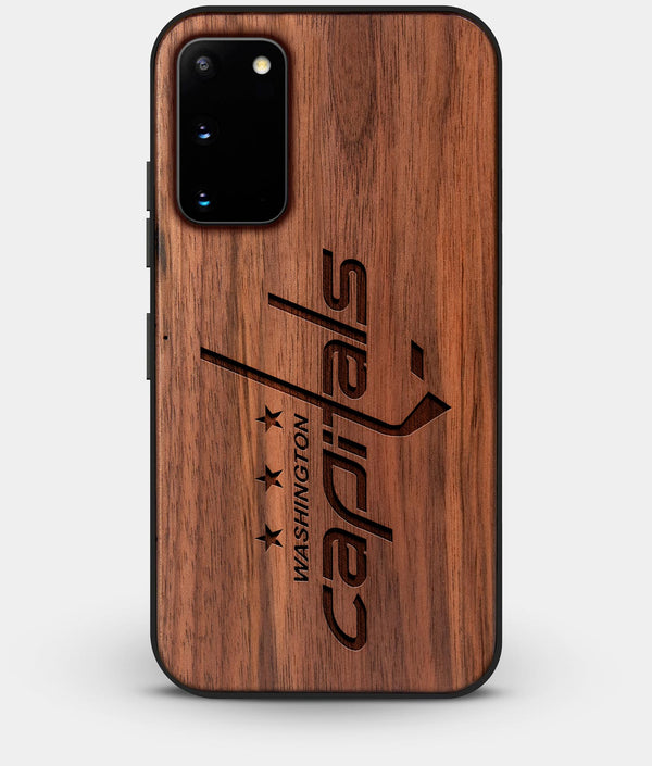Best Walnut Wood Washington Capitals Galaxy S20 FE Case - Custom Engraved Cover - Engraved In Nature