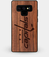 Best Custom Engraved Walnut Wood Washington Capitals Note 9 Case - Engraved In Nature