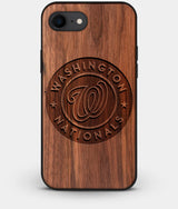 Best Custom Engraved Walnut Wood Washington Nationals iPhone 8 Case - Engraved In Nature
