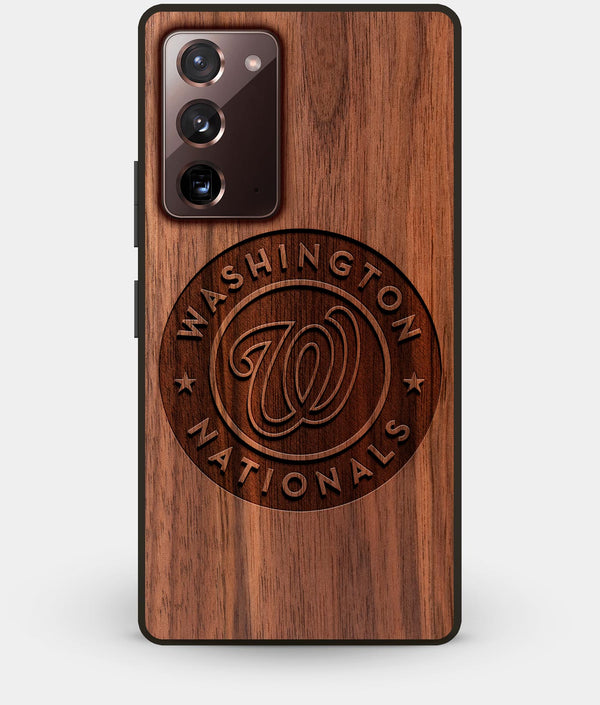 Best Custom Engraved Walnut Wood Washington Nationals Note 20 Case - Engraved In Nature