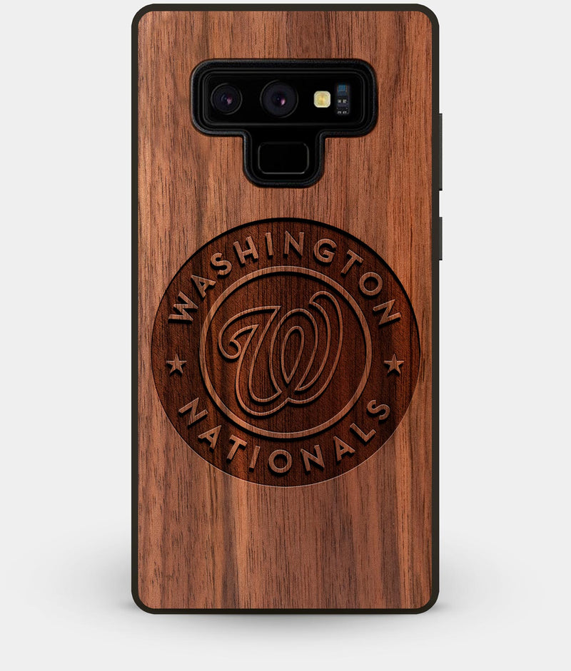 Best Custom Engraved Walnut Wood Washington Nationals Note 9 Case - Engraved In Nature
