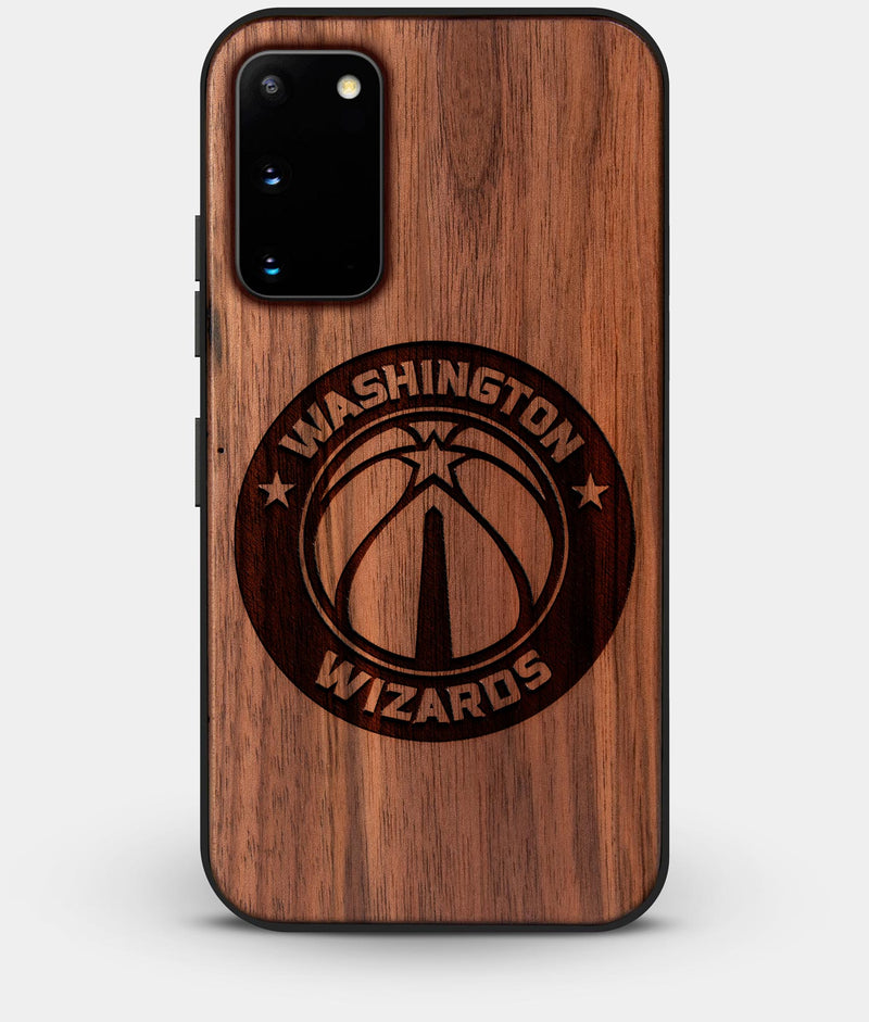 Best Walnut Wood Washington Wizards Galaxy S20 FE Case - Custom Engraved Cover - Engraved In Nature