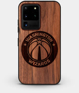 Best Custom Engraved Walnut Wood Washington Wizards Galaxy S20 Ultra Case - Engraved In Nature